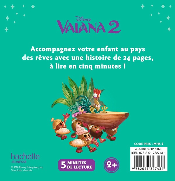 Quatrième de couverture de « Vaiana 2 : Heihei et les Kakamoras »
