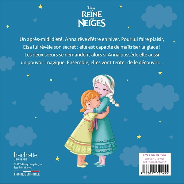 Quatrième de couverture de « Une histoire de Petite Princesse Elsa, et au dodo ! : Des soeurs magiques »