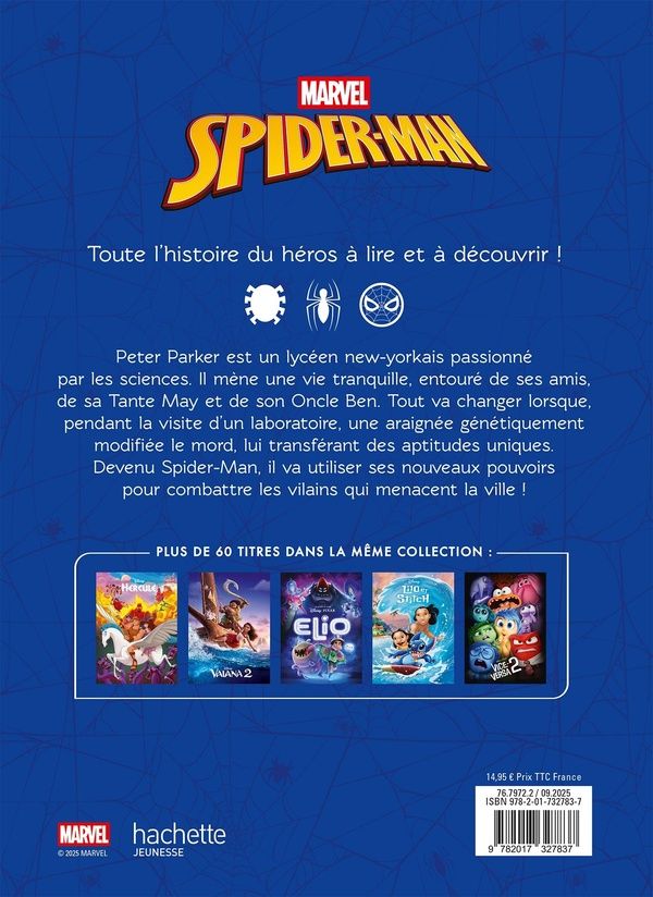 Quatrième de couverture de « Spider-Man »