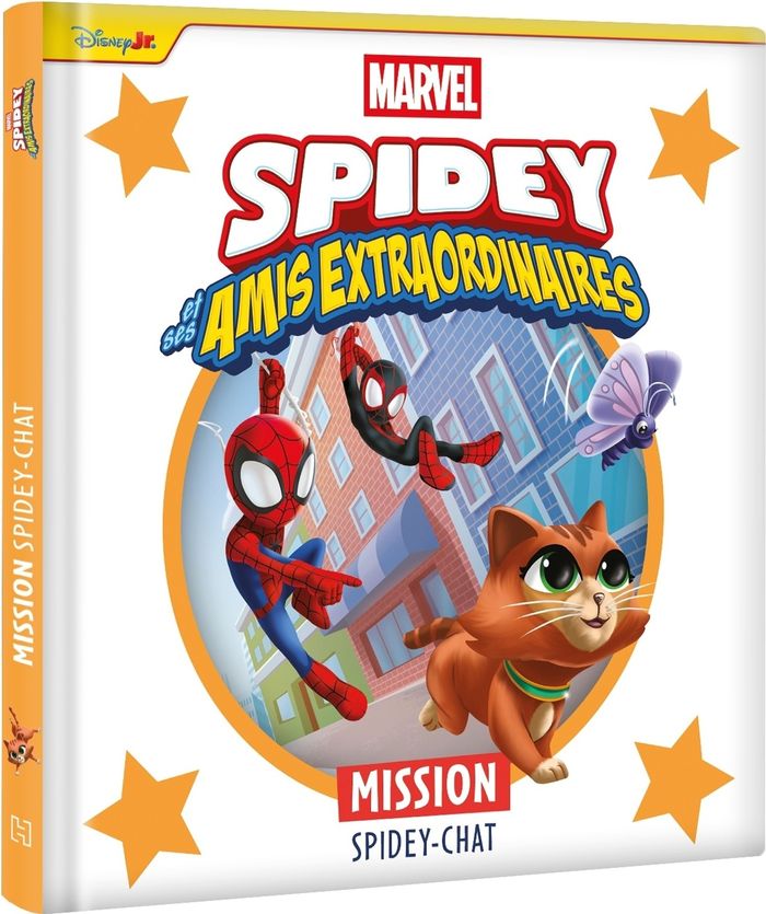 Couverture du livre « Spidey et ses amis extraordinaires : Mission Spidey-Chat », librairie Les Contes Infusés à Corte