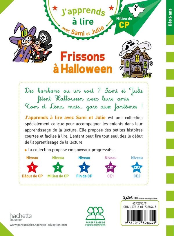 Quatrième de couverture de « Frissons à Halloween »