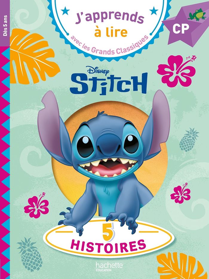 Couverture du livre « Stitch, 5 histoires » de Walt Disney company, librairie Les Contes Infusés à Corte