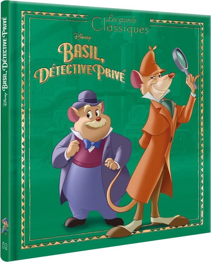 Couverture du livre « Basil, détective privé » de Walt Disney company, librairie Les Contes Infusés à Corte