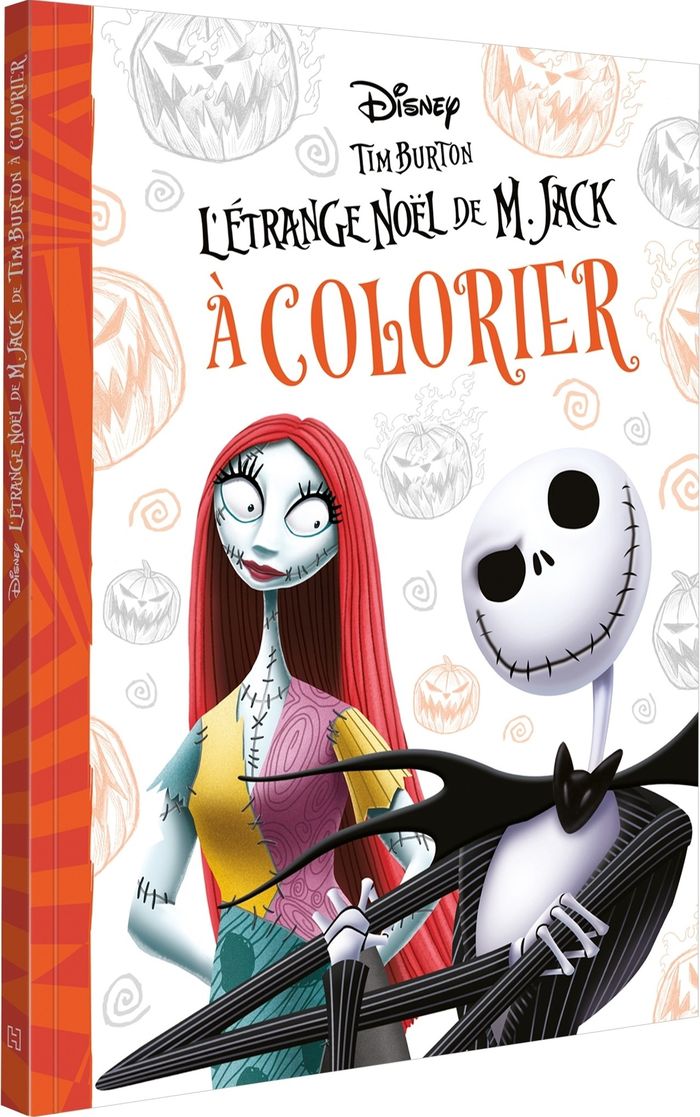 Couverture du livre « L'ETRANGE NOEL DE M. JACK A COLORIER - DISNEY », librairie Les Contes Infusés à Corte