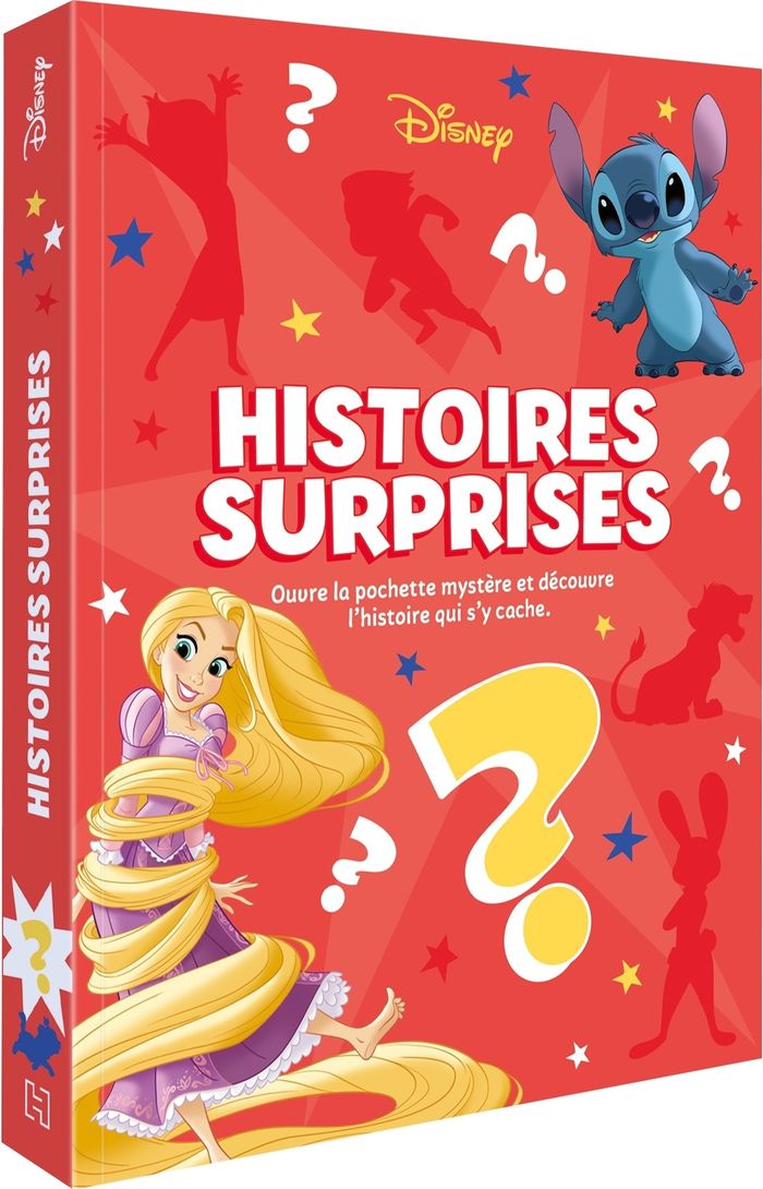 Couverture du livre « Histoires surprises - 12 histoires à découvrir ! : uuvre la pochette mystère et découvre l'histoire qui s'y cache. » de Disney, librairie Les Contes Infusés à Corte