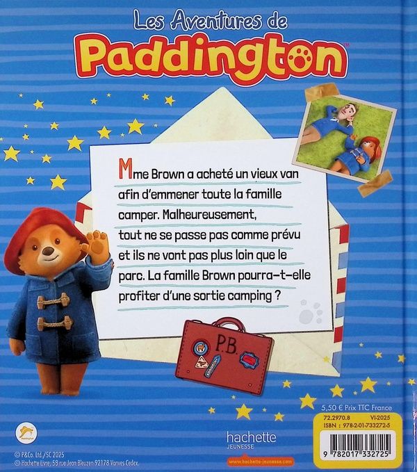 Quatrième de couverture de « Paddington et le camping »