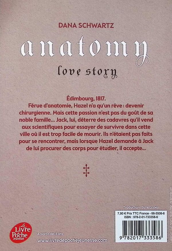 Quatrième de couverture de « LOVE STORY - T01 - ANATOMY - LOVE STORY »