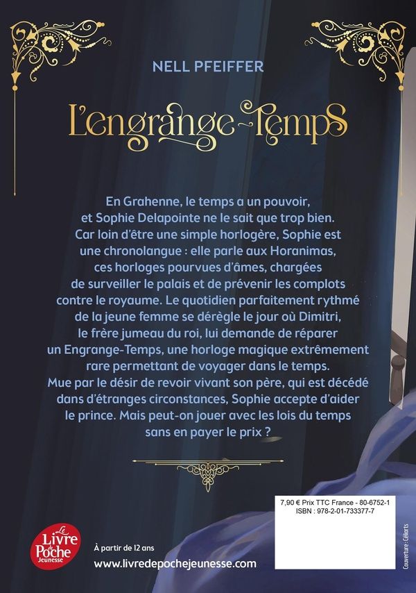 Quatrième de couverture de « L'ENGRANGE-TEMPS - TOME 1 - EDITION POCHE AVEC UN BONUS INEDIT »