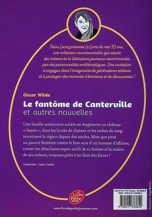 Quatrième de couverture de « Le fantôme de Canterville : et autres contes »