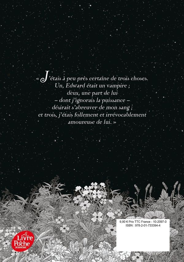 Quatrième de couverture de « TWILIGHT - EDITION 20E ANNIVERSAIRE - SAGA TWILIGHT - TOME 1 - FASCINATION - EDITION 20E ANNIVERSAIR »