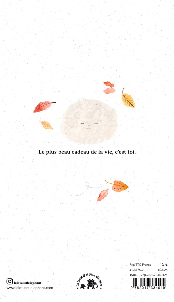 Quatrième de couverture de « Merci d'être toi »