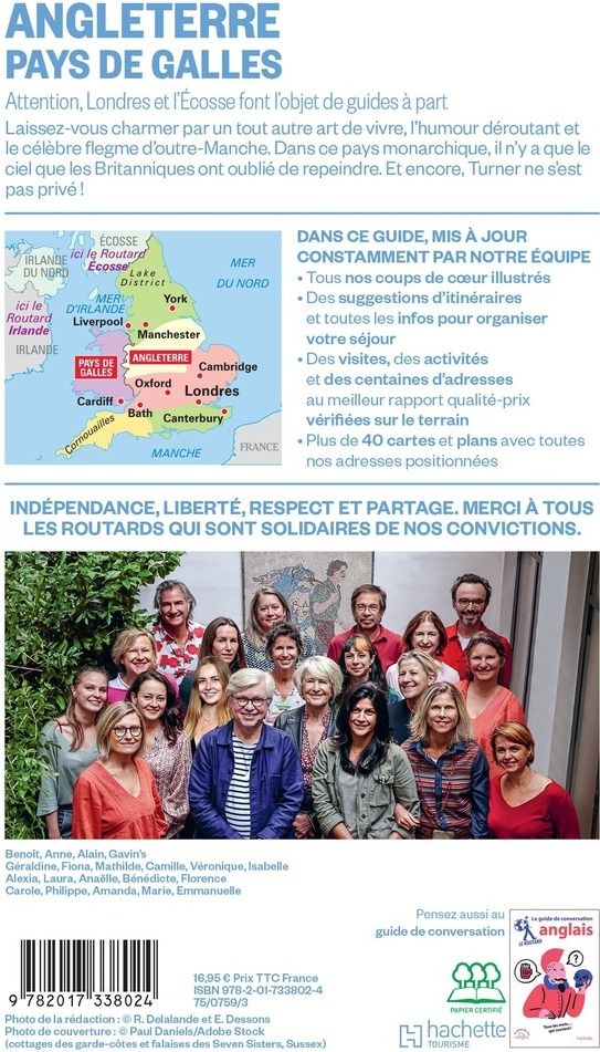 Quatrième de couverture de « Angleterre, Pays de Galles : sans Londres »