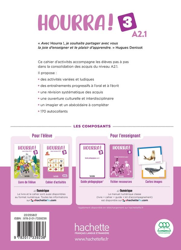 Quatrième de couverture de « Hourra ! »