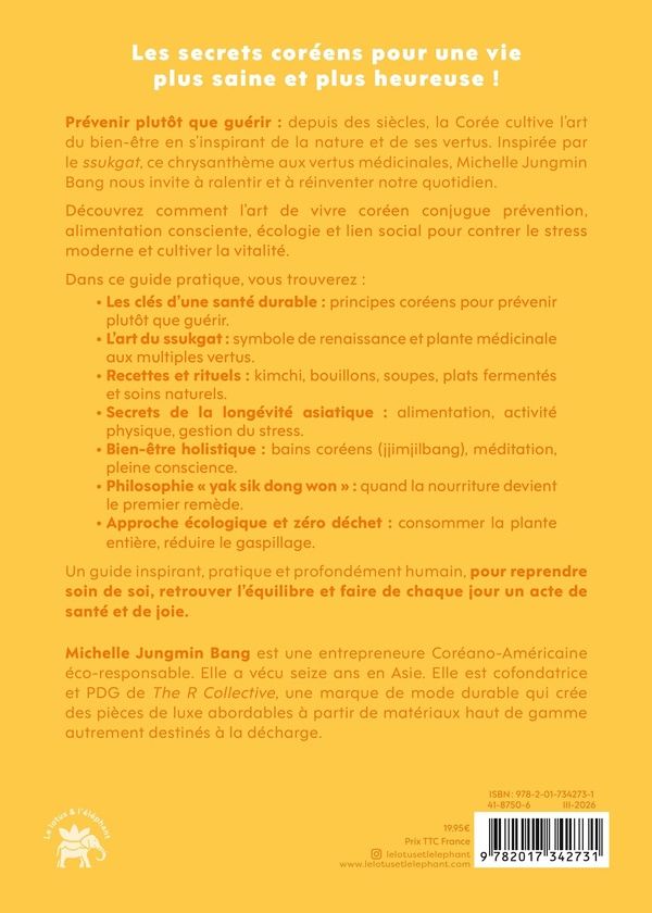 Quatrième de couverture de « Sun & Ssukgat : Secrets coréens de bien-être et de longévité »