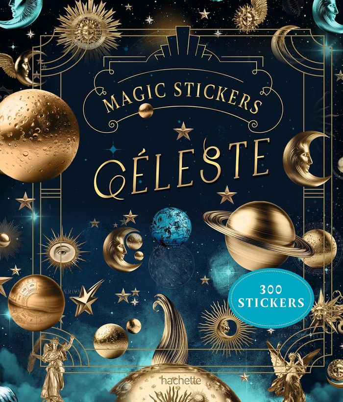 Couverture du livre « MAGIC STICKERS - CELESTE - 300 STICKERS », librairie Les Contes Infusés à Corte