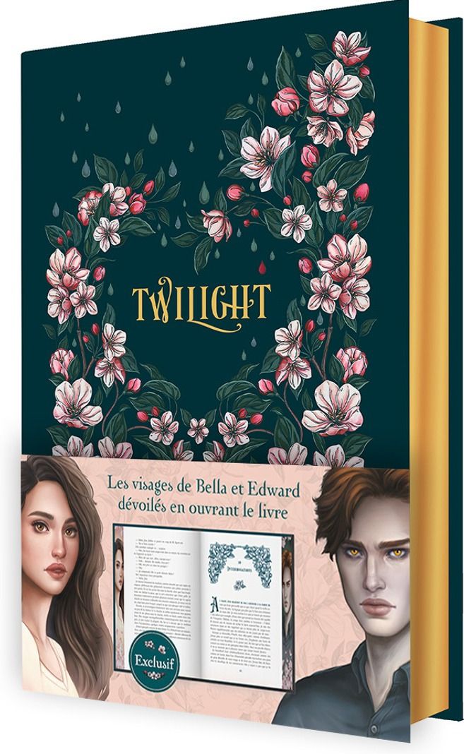 Couverture du livre « Twilight » de Stephenie Meyer, librairie Les Contes Infusés à Corte