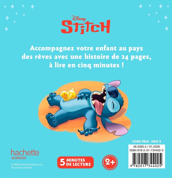 Quatrième de couverture de « STITCH - MON HISTOIRE DU SOIR - LA FETE DES FLEURS - DISNEY »