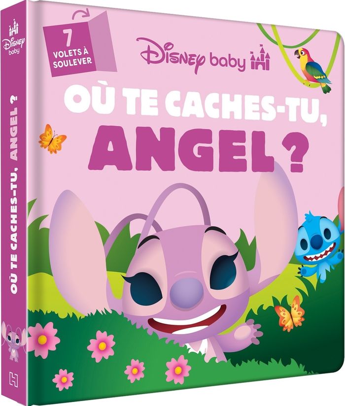 Couverture du livre « Où te caches-tu, Angel ? : 7 volets à soulever » de Walt Disney company, librairie Les Contes Infusés à Corte