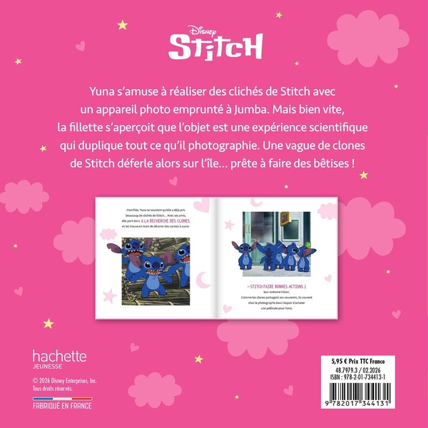 Quatrième de couverture de « Une histoire de Stitch et au dodo ! : les clones de Stitch »