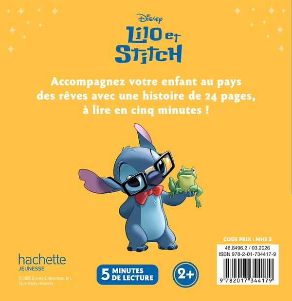 Quatrième de couverture de « Lilo et Stitch : Stitch à l'école »