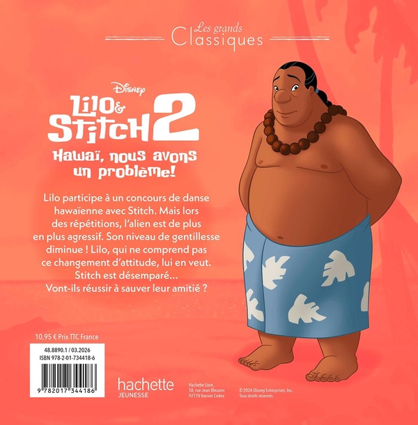 Quatrième de couverture de « Lilo et Stitch »