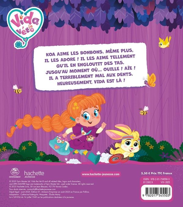 Quatrième de couverture de « Trop de bonbons pour Koa »