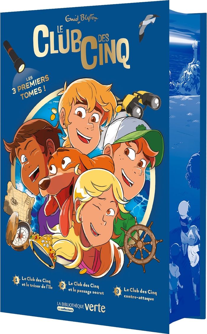 Couverture du livre « Le Club des cinq : les 3 premiers tomes ! » de Enid Blyton, librairie Les Contes Infusés à Corte