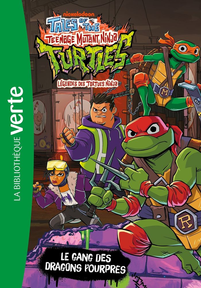 Couverture du livre « Le gang des dragons pourpes » de Nickelodeon, librairie Les Contes Infusés à Corte