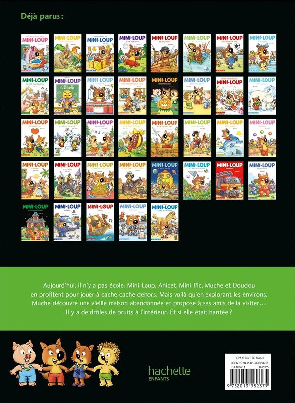 Quatrième de couverture de « MINI-LOUP ET LA MAISON HANTEE COUVERTURE PHOSPHORESCENTE »