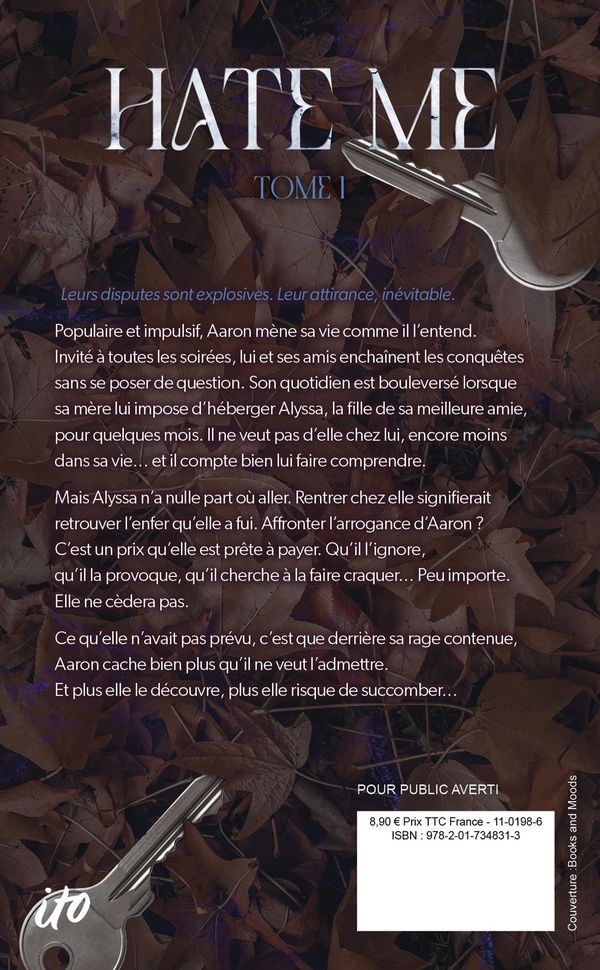 Quatrième de couverture de « Hate me »