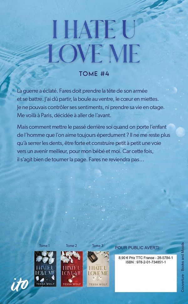 Quatrième de couverture de « I hate u love me »
