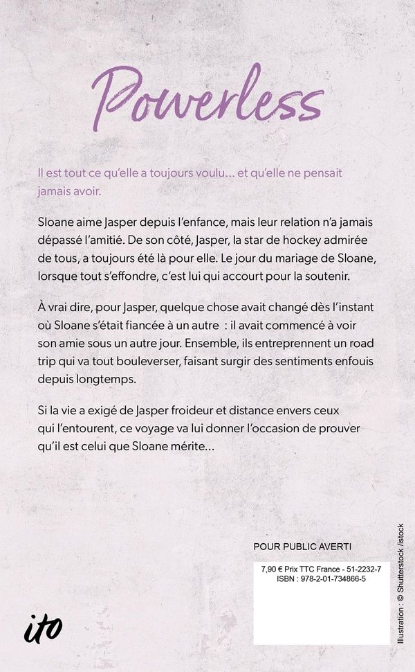 Quatrième de couverture de « POWERLESS - CHESTNUT SPRINGS - TOME 3 - APRES FLAWLESS ET HEARTLESS »