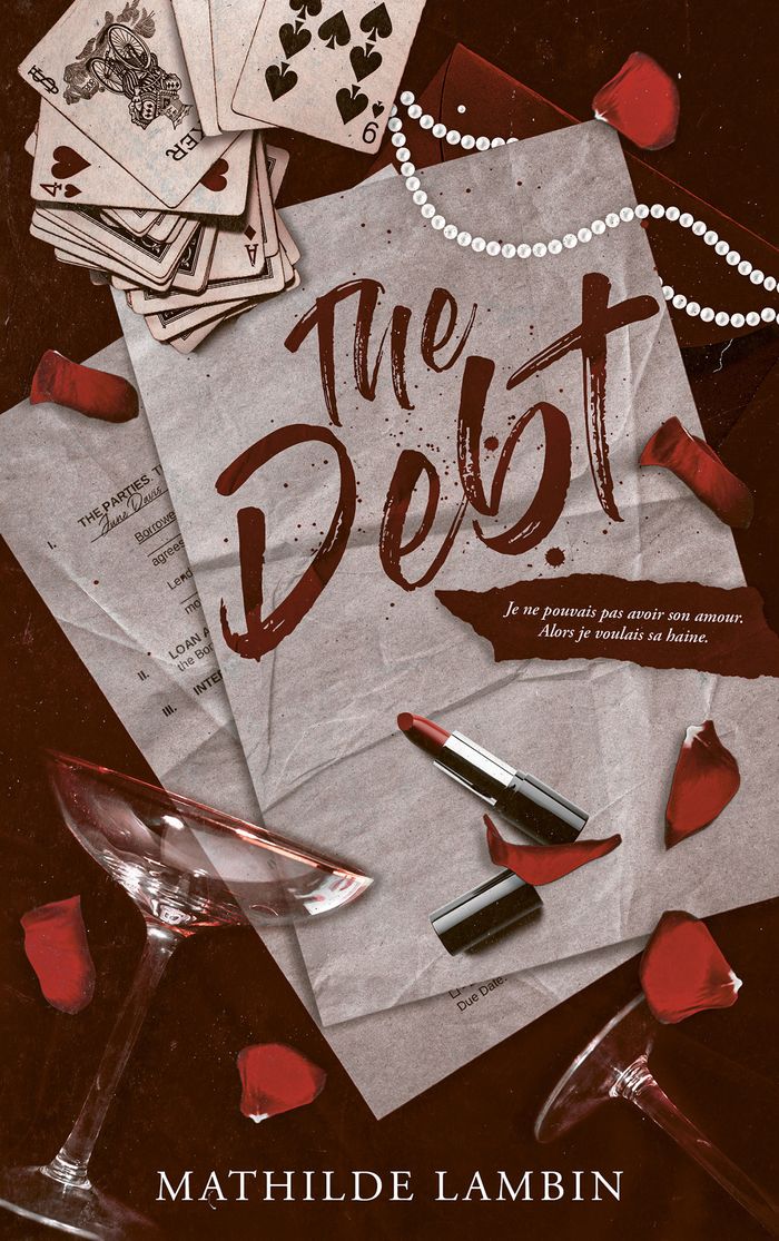 Couverture du livre « The Debt » de Mathilde Lambin, librairie Les Contes Infusés à Corte