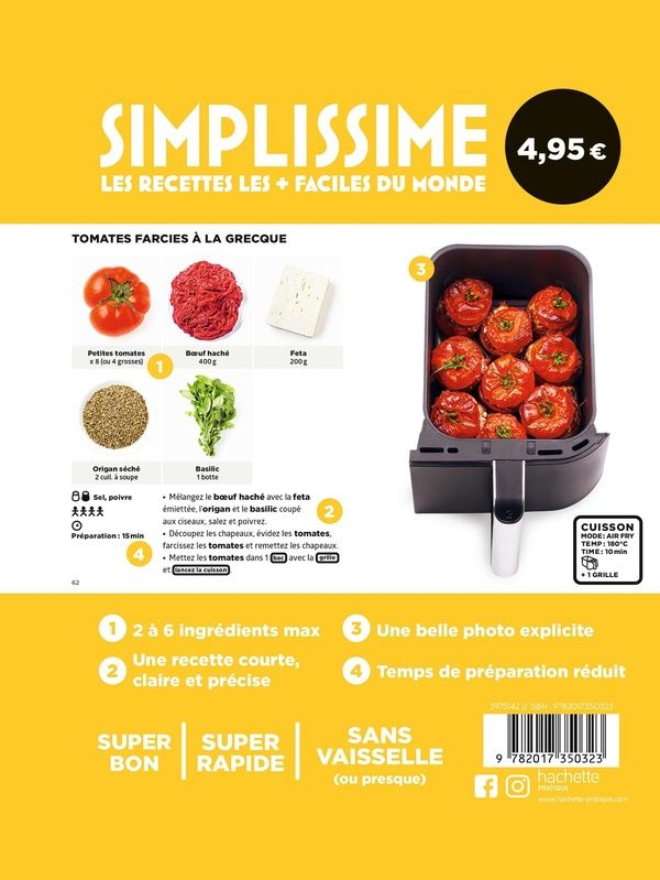 Quatrième de couverture de « 1 plat et c'est tout ! »
