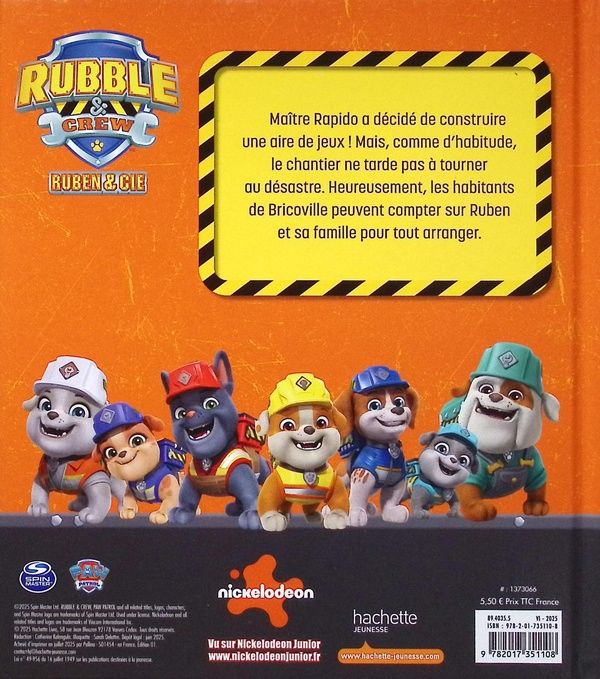 Quatrième de couverture de « L'aire de jeux »