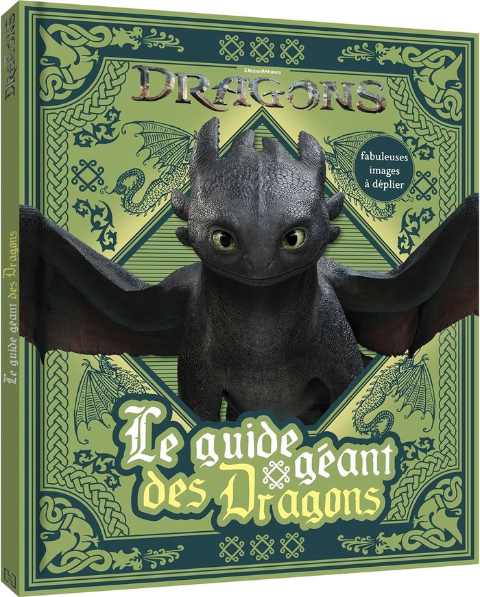 Couverture du livre « Dragons : le guide géant des dragons » de Universal Studios, librairie Les Contes Infusés à Corte