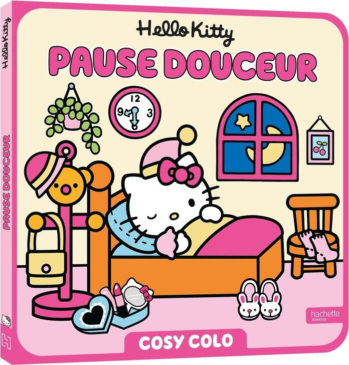 Couverture du livre « HELLO KITTY - PAUSE DOUCEUR - COSY COLO », librairie Les Contes Infusés à Corte