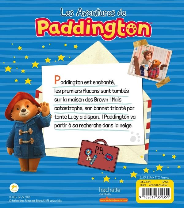 Quatrième de couverture de « Paddington et la neige »