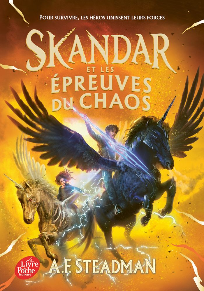 Couverture du livre « Skandar et les épreuves du chaos » de A. F. Steadman, librairie Les Contes Infusés à Corte