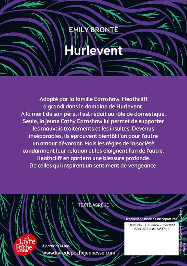 Quatrième de couverture de « Hurlevent »