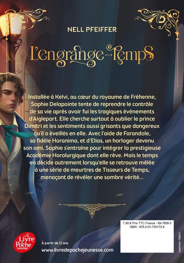 Quatrième de couverture de « L'ENGRANGE-TEMPS - TOME 2 - EDITION POCHE AVEC UN BONUS INEDIT - LES HEURES OBSCURES »
