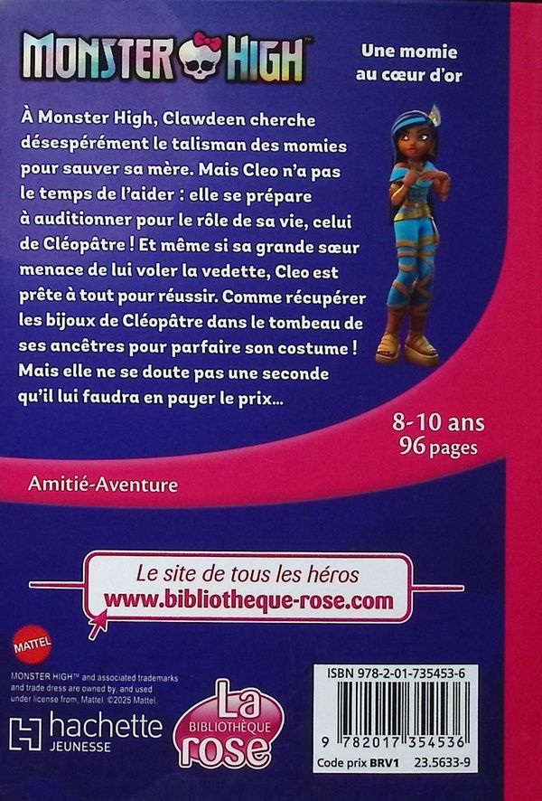 Quatrième de couverture de « Une momie au coeur d'or »