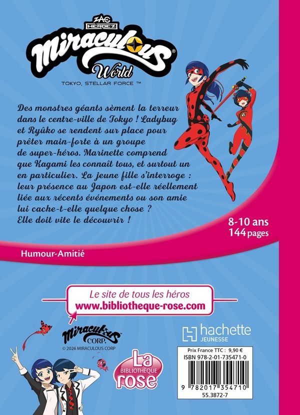 Quatrième de couverture de « Miraculous world : Tokyo, Stellar Force »