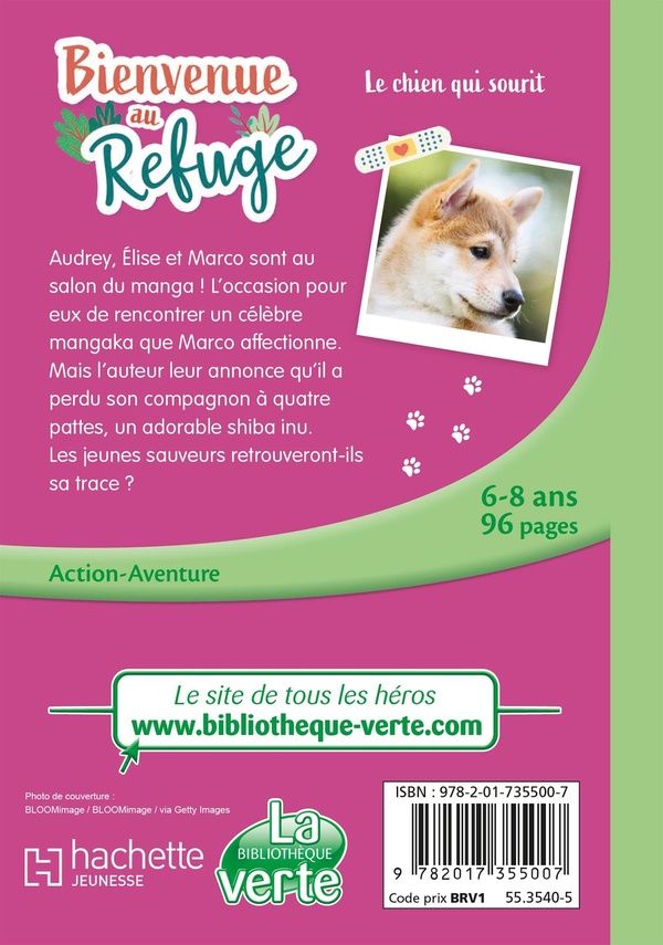 Quatrième de couverture de « Bienvenue au refuge : Le chien qui sourit »