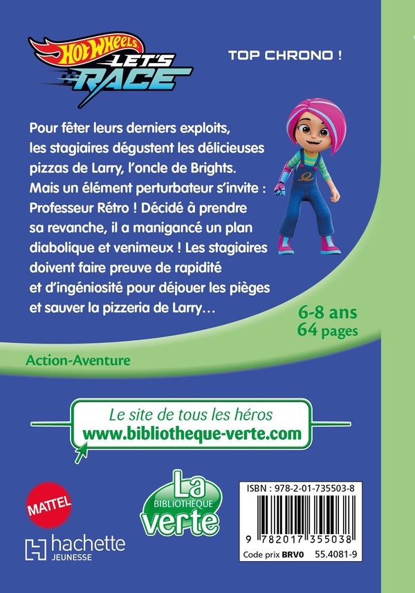 Quatrième de couverture de « Hot Wheels let's race : top chrono ! »