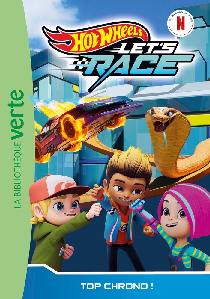 Couverture du livre « Hot Wheels let's race : top chrono ! » de Elizabeth Barfety, librairie Les Contes Infusés à Corte