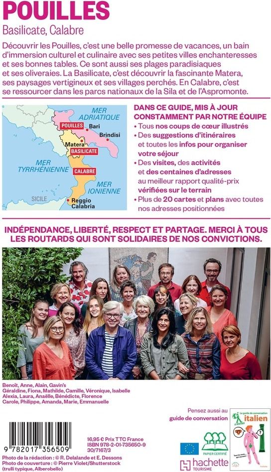 Quatrième de couverture de « Pouilles, Basilicate, Calabre »