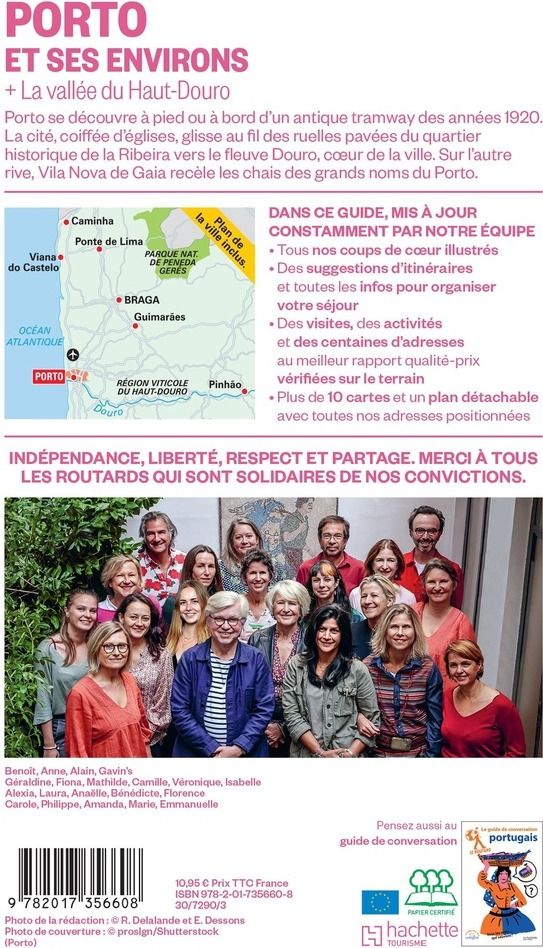 Quatrième de couverture de « Porto et ses environs : + la vallée du Haut-Douro »