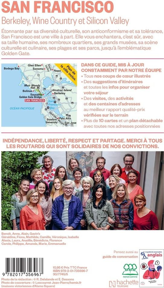 Quatrième de couverture de « San Francisco : Berkeley, Wine Country et Silicon Valley »