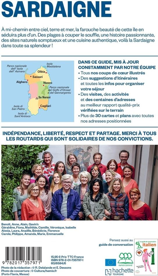 Quatrième de couverture de « GUIDE DU ROUTARD SARDAIGNE 2026/27 »